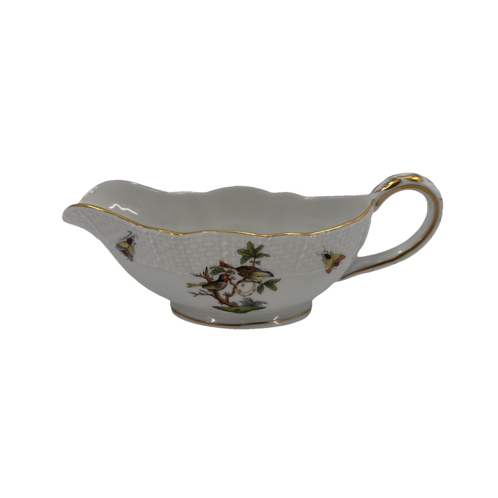 Herend Rothschild Bird Gravy‎ Boat Hand Painted
